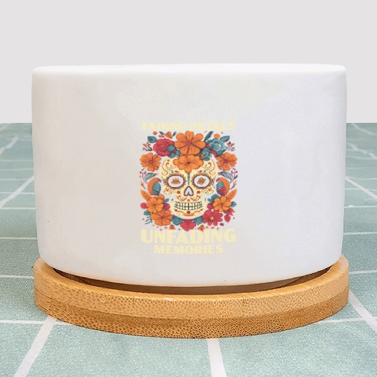 Dia De Los Muertos Sugar Skull Mexican Holiday Plant Pots