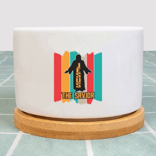 Jesus The Savior Love Jesus Christian Christmas Plant Pots