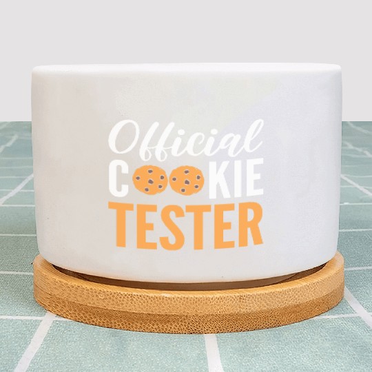 Official Cookie Tester Chef or Baker Gift Plant Pots