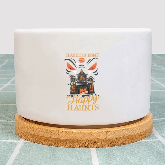 Horror Paranormal Haunted House Spooky Halloween Plant Pots