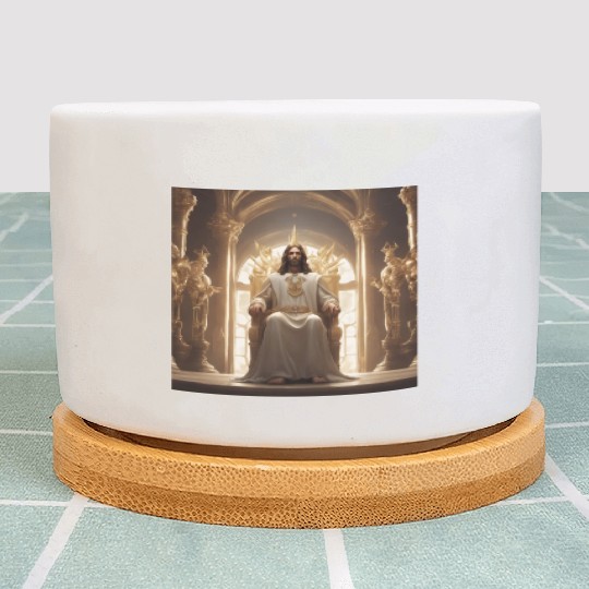 Jesus is king Plant Pots
