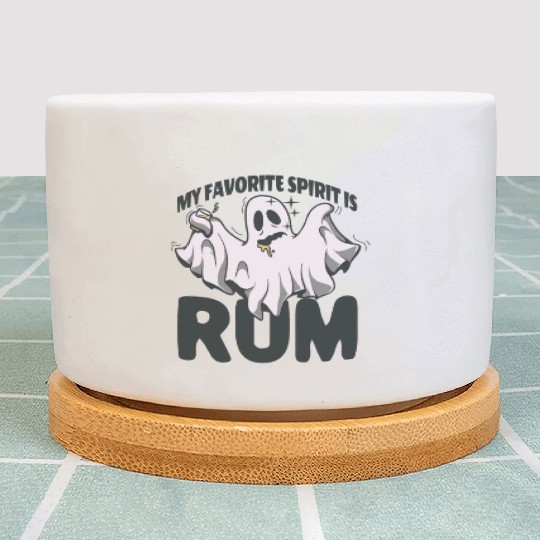 My Favorite Spirit Is Rum Halloween Rum Ghost Plant Pots