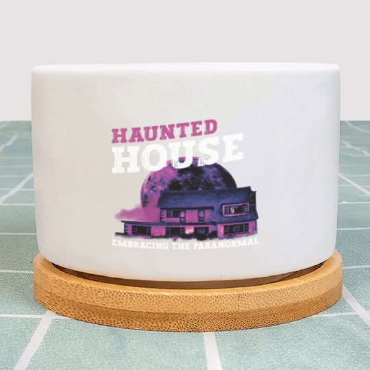 Horror Paranormal Haunted House Spooky Halloween Plant Pots