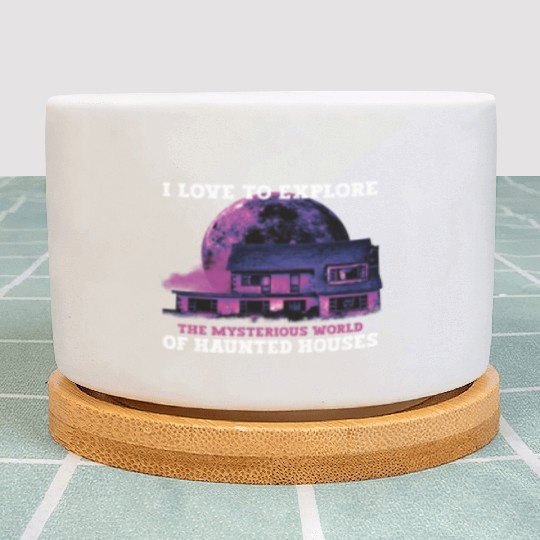 Horror Paranormal Haunted House Spooky Halloween Plant Pots