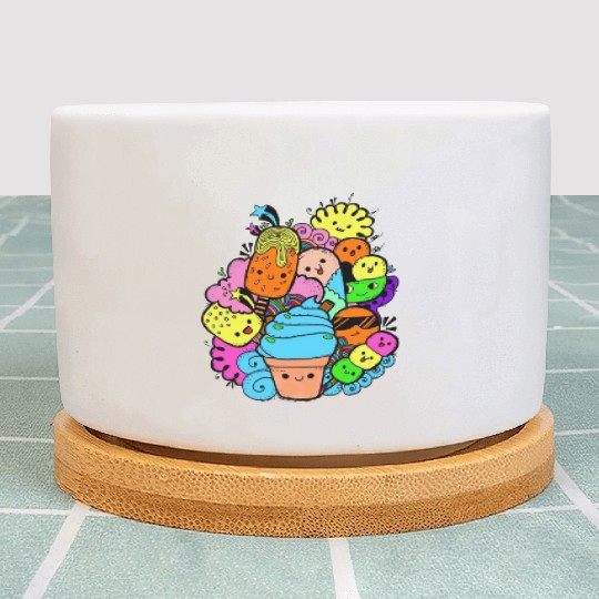 Multi Colorful Sweet Gang Plant Pots