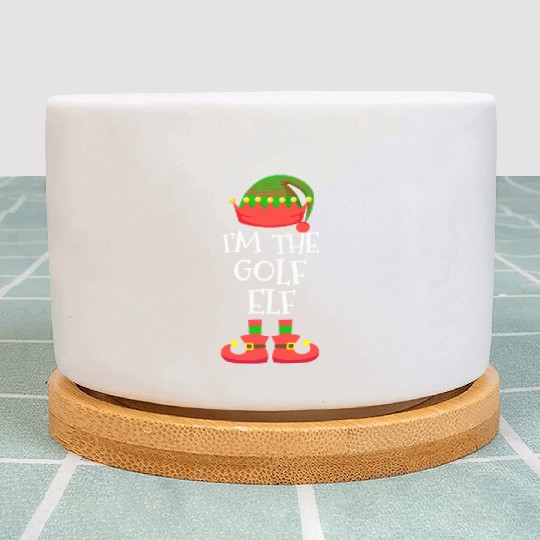 I M THE Golf ELF Christmas Xmas Funny Elf Group Co Plant Pots