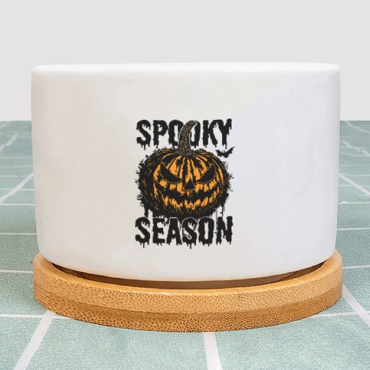 Halloween Jack O Lantern Spooky Season Plant Pots
