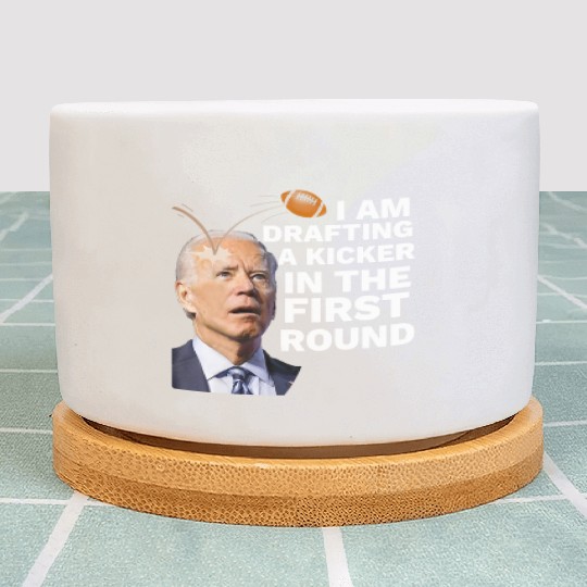 Confused Drafting Kicker Funny Fantasy Football Plant Pots