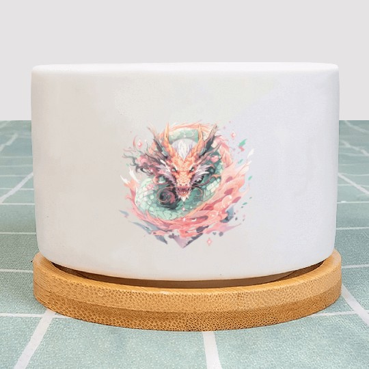 Adorable Crystal Chinese Dragon Plant Pots