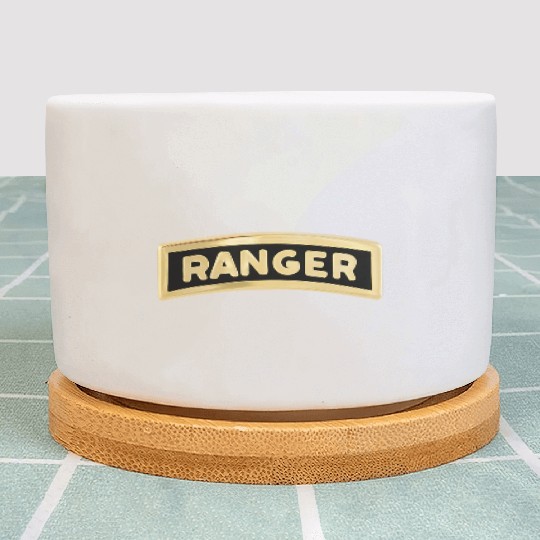 us army ranger tab enameled Plant Pots