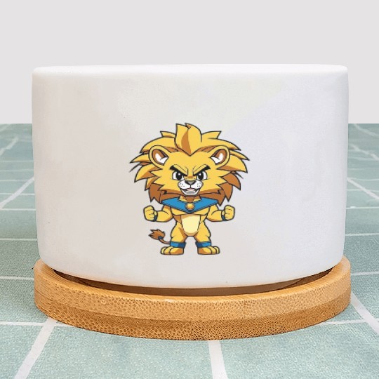 Angry Lion Plant Pots