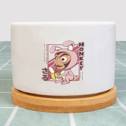 Banana Monkey Cute Plant Pots