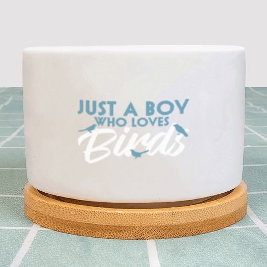 Bird Budgie Boy Avian Love Robin Heron Hummingbird Plant Pots