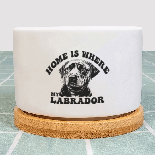 Home Is Where My Labrador Plant Pots
