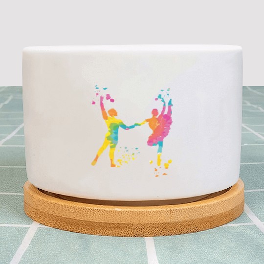 Ballet Dance Couple Woman Ballerina Plant Pots