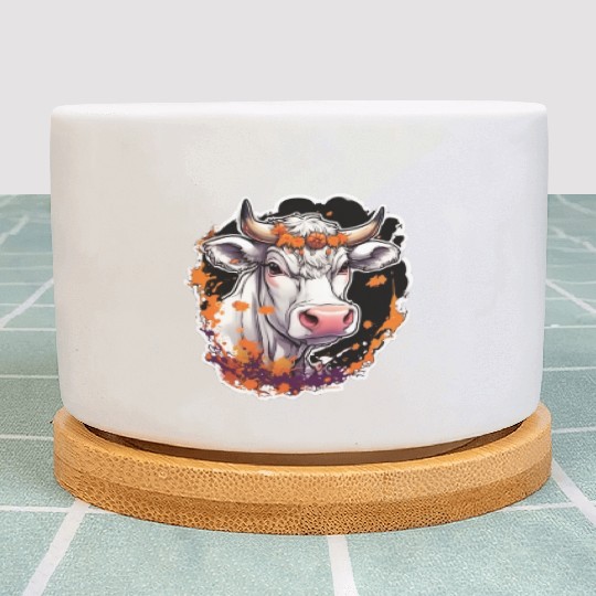 Kug Cow Halloween Cow Skull Cow Head Cows Plant Pots