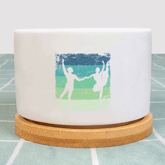 Ballet Dance Couple Vintage Ballerina Plant Pots