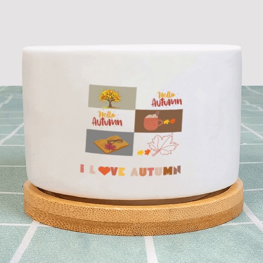 I love Autumn hello autumn Plant Pots