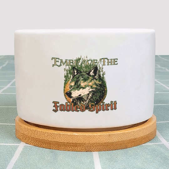 Embrace The Fabled Spirit Wolf Woodlands Plant Pots