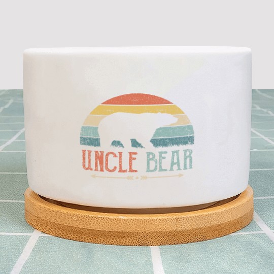 Uncle Bear Vintage Retro Present Plant Pots