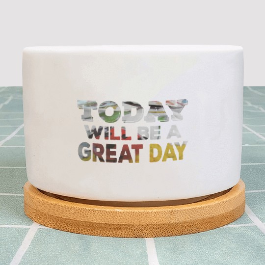 Today Will Be A Great Day Ladybug Inspirational Plant Pots