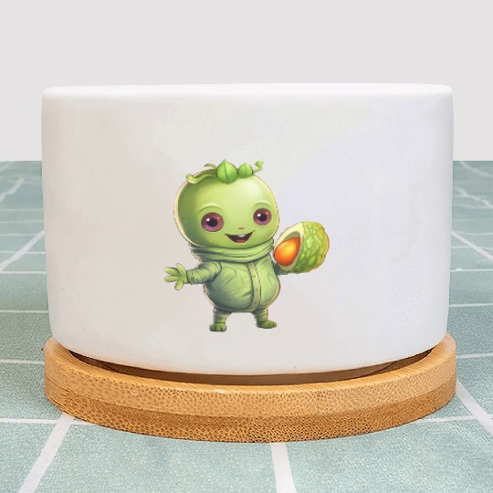 Green Alien Meets Avocado: Healthy Extraterrestria Plant Pots