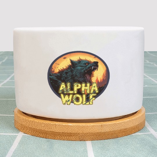 Alpha Wolf Plant Pots