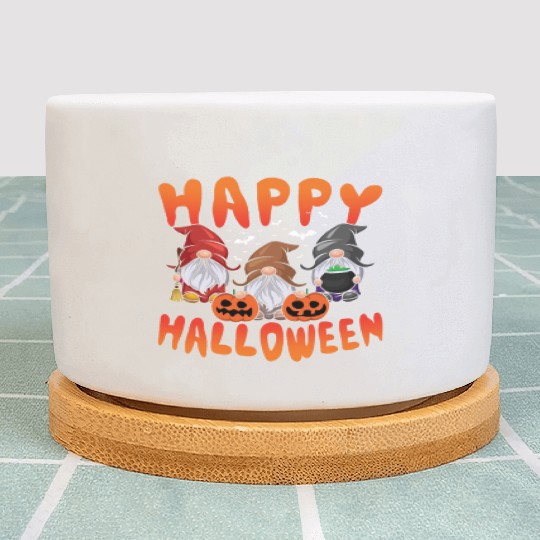 Pumpkin Halloween Gnomes Lazy Creepy Halloween Plant Pots