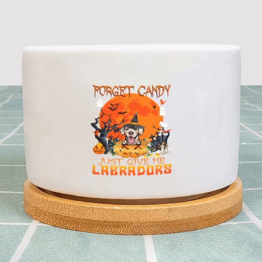 Forget Candy Just Give Me Labradors Pumpkin Plant Pots