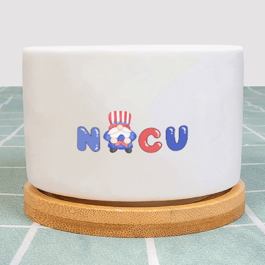 Cute NICU 4th of July Independence Day Design Plant Pots