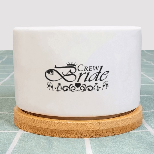 Crew Bride Bachelorette Party Plant Pots