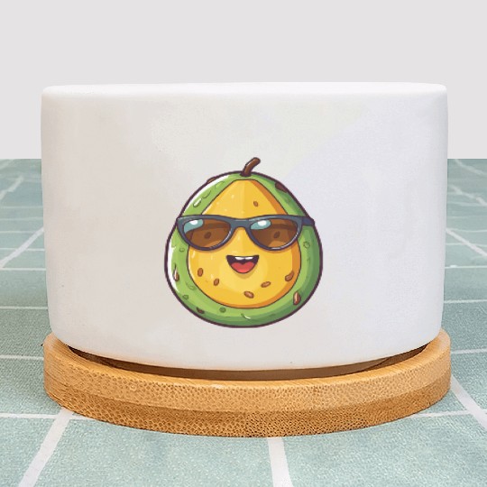 Kawaii Avocado Nerd: Healthy Intelligence Plant Pots