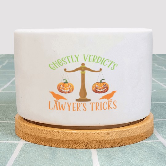 Ghostly Verdicts Lawyer's Tricks Lawyer Halloween Plant Pots