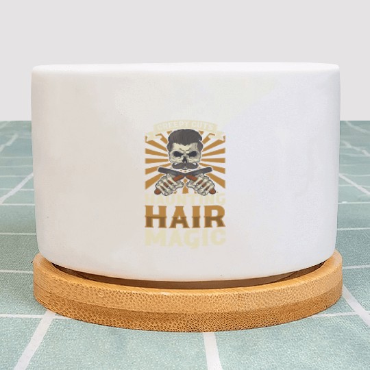 Horror Barber Spooky Hairdresser Hairstylist Hair Plant Pots