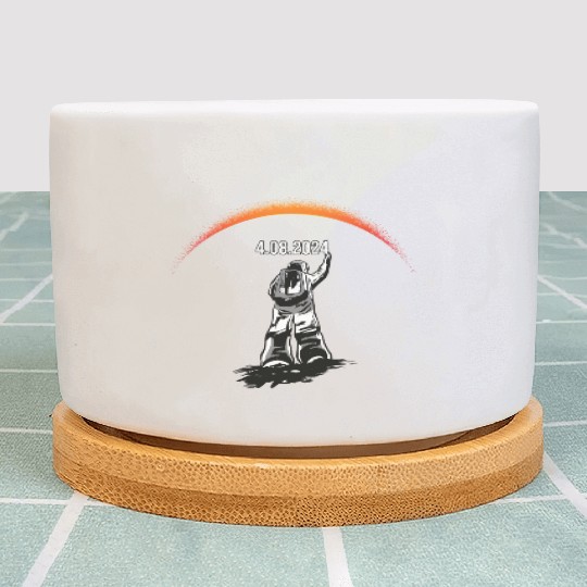 Total Solar Eclipse 2024 - America Totality Plant Pots