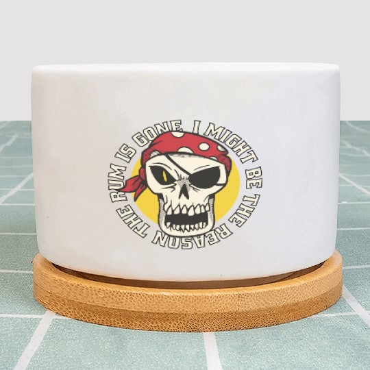 I might be the reason the rum is gone Plant Pots