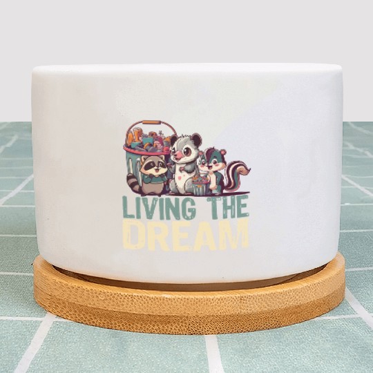 Living The Dream - Cute Anime Kawaii Japanese Love Plant Pots