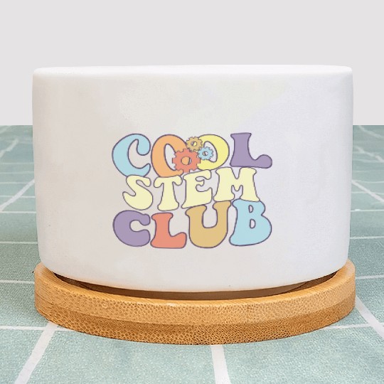 Cool STEM Club I Love Math Proud Stem Teacher Plant Pots