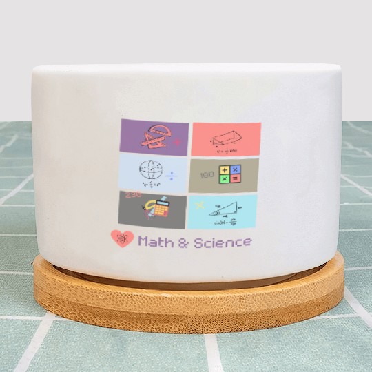 I love math and science Plant Pots