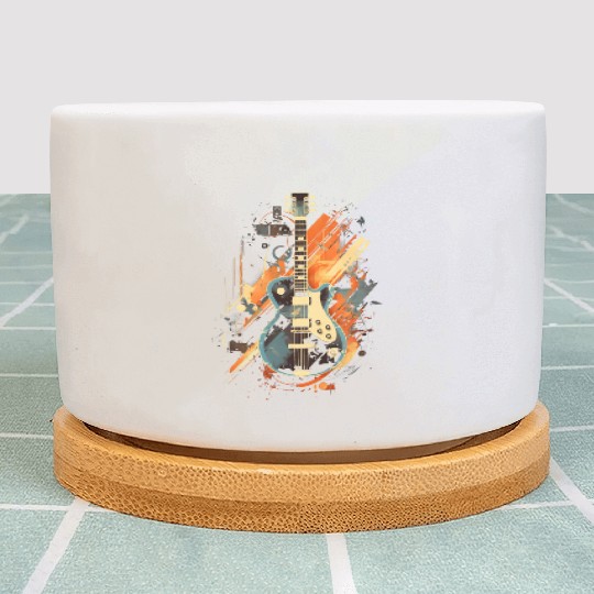 Guitar Music Vibes Plant Pots