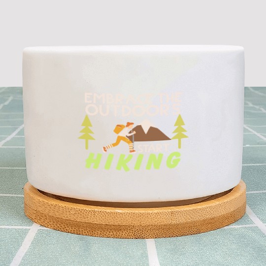 Embrace the Outdoors Start Hiking Plant Pots