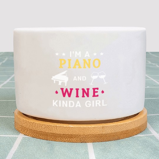 Funny Piano Teacher Women Plant Pots