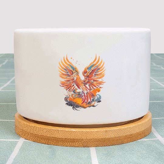 Phoenix bird - Ancient Greek Mythology Plant Pots