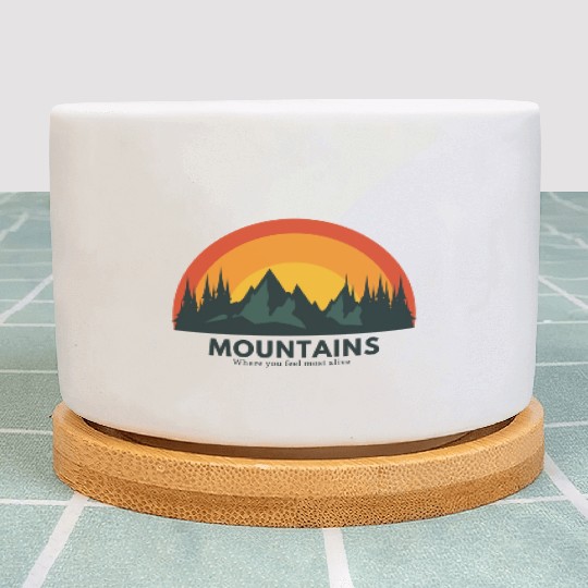 Mountain | Hiking | Adventure | Nature Plant Pots