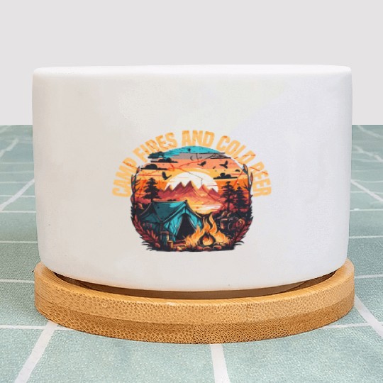 Camping Plant Pots, Solo Camping, Night Camping