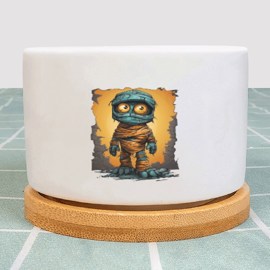 Halloween Spooky Cartoon Mummy Plant Pots