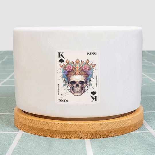 King on Spades Horror Halloween Card Game Creepy Plant Pots