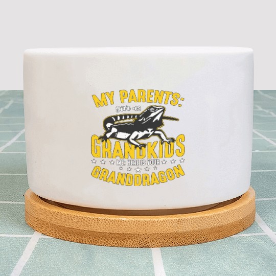 Bearded Dragon My Parents Give Us Grandkids Lizard Plant Pots