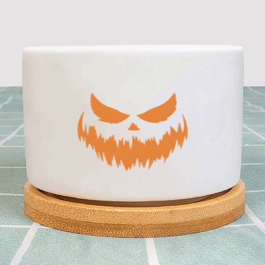 Jack O Lantern Scary Carved Pumpkin Face Halloween Plant Pots