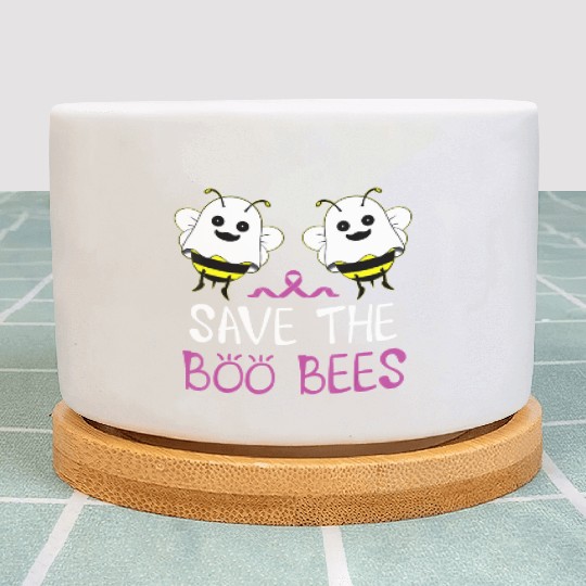 Save The Boo Bees Breast Cancer Awareness Plant Pots